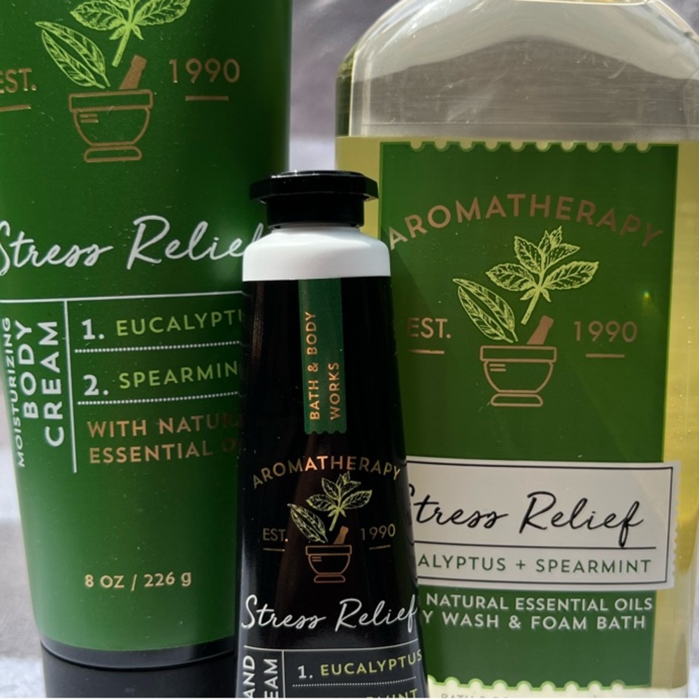 Stress Relief - Eucalyptus Spearmint set. Bath & Body Works